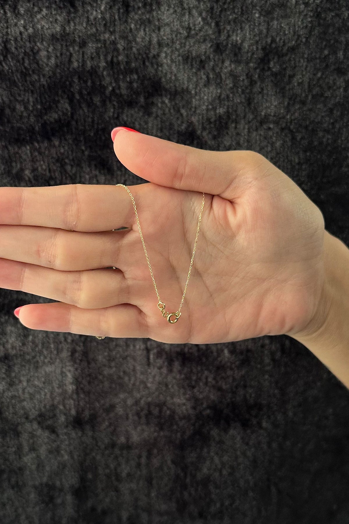 14ct Gold Puff Four Leaf Clover Necklace